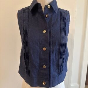 Hevron button down tank top, XS, NEVER WORN